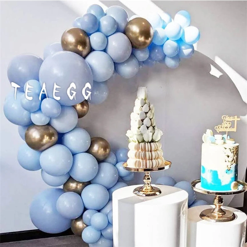 Ballon Rond Macaron Bleu 80 Pieces Fournitures De Decoration Pour Bebe 1er Anniversaire Decor De Fete D Anniversaire De Mariage Pour Jeune Mariee Reception Cadeau Pour Nouveau Ne Aliexpress