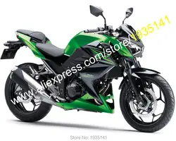 Для Kawasaki Z250 2015 2016 Z 250 Z300 15 16 Z 300 Зеленый Черный Подержанный мотоциклетный обтекатель (литье под давлением)