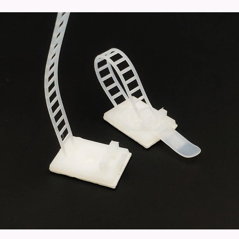 Fio, Suporte Adesivo, Cor Preto e Branco, 100PCs
