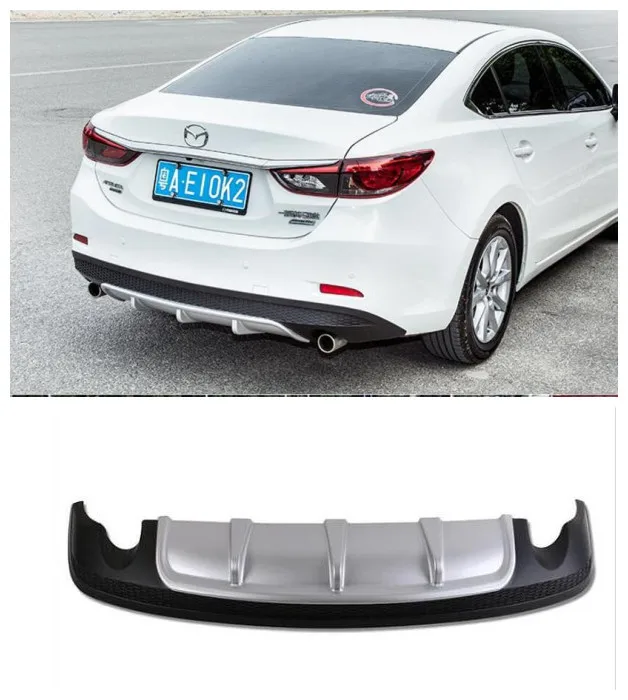 

ABS Car Rear Trunk Lip Bumper Diffuser Protector Cover Fits For MAZDA 6 Atenza M6 2014 2015 2016 2017 2018 2019