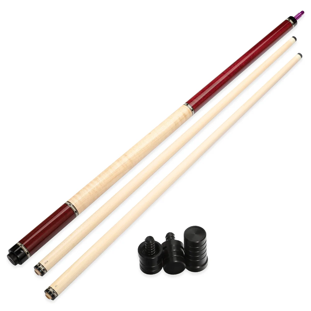 Как Carom Cue, 12 мм, наконечник, ZR-04K, Двойные Валы, 3 подушки, игра, Cue, Carom Stick, отличный бильярд, Carom Cue с подарками - Цвет: cue with 2-shafts