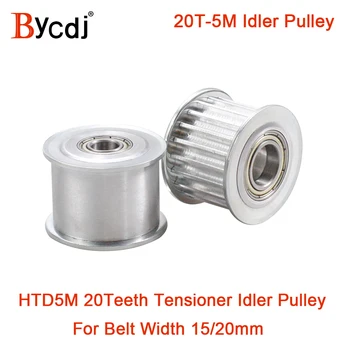 

20 Teeth 5M Idler Pulley Tensioner Wheel Bore 5/6/8/10/12/15mm with Bearing Guide synchronous pulley HTD5M 20T 20teeth