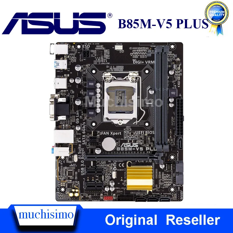 Материнская плата LGA1150 разъем для ASUS оригинальная настольная USB3.0 SATA3 Intel B85 V5 PLUS DDR3