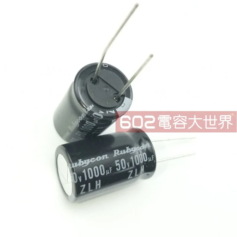 20PCS NEW RUBYCON ZLH 50V1000UF 16x25mm 105 degrees 1000UF/50V high frequency low resistance and long life zlh 1000uf 50v | Электроника