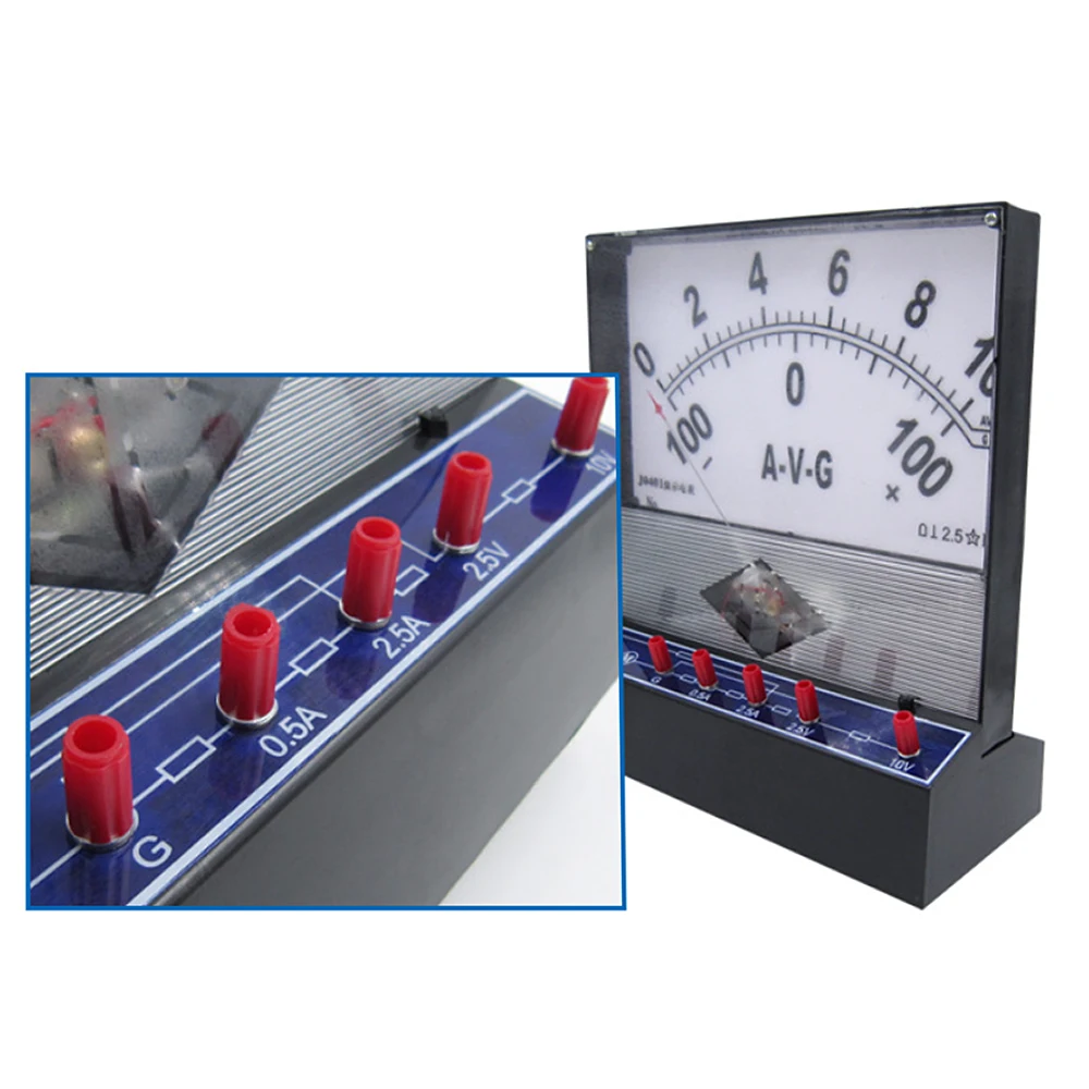 Misuratore dimostrativo didattico misura corrente continua tensione cc galvanometro elettromagnetico strumento didattico supporti didattici - immagine 5