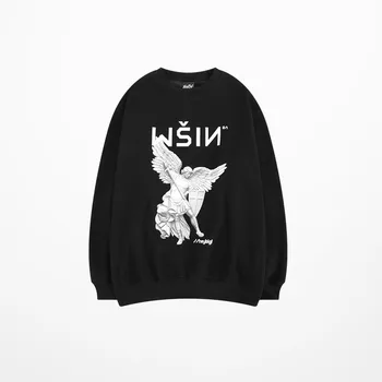 

Ulzzang Korean Fashion Hoodies David Sculpture Print Hoodies Hip Hop Skateboard Lovers Couple Harajuku Kanye West Sweatshirt Men