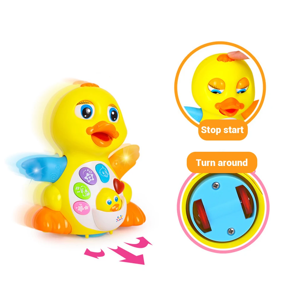 Детская танцевальная ходячая музыка желтая утка игрушка интерактивная игрушка-пазл для раннего развития развивающая интеллектуальная игрушка