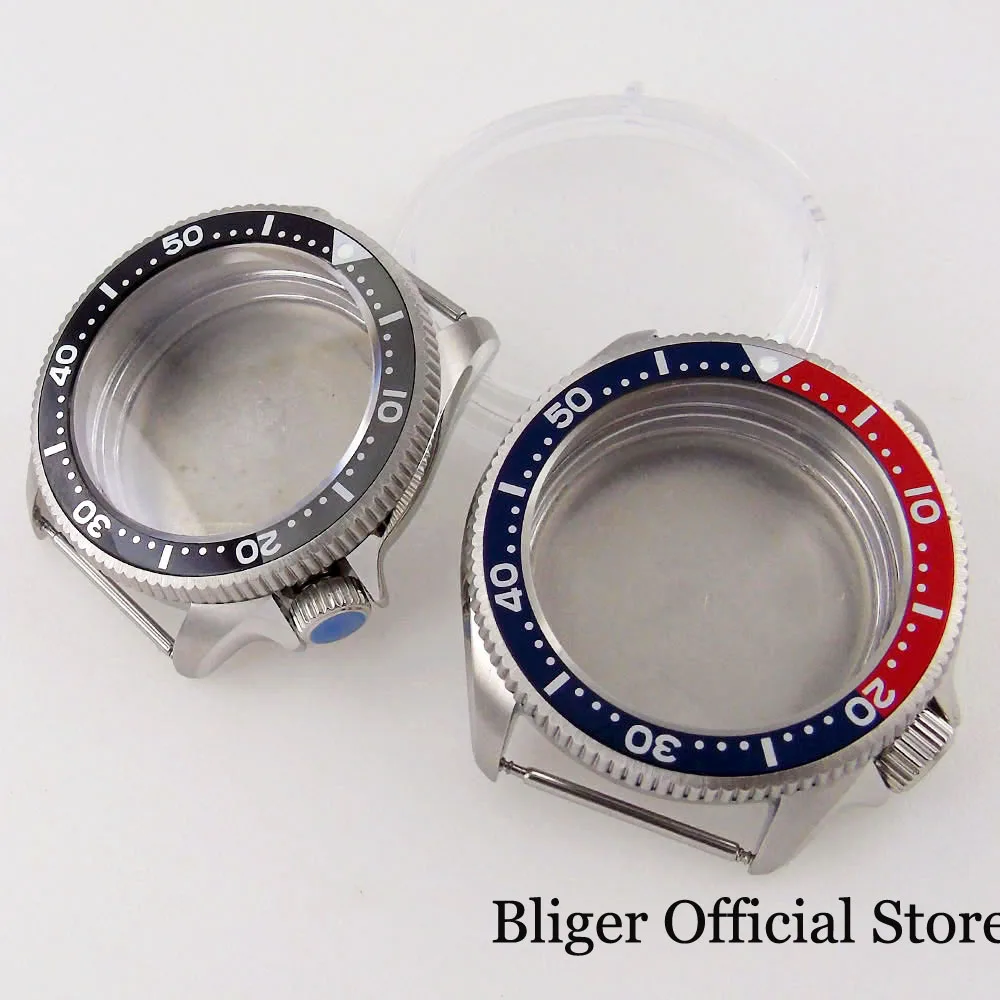 Чехол для часов BLIGER Diver матовый 37 мм подходит NH35A NH36A ETA 2824 плоский сапфировый