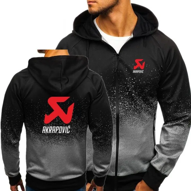 

Spring Casual Men Hoodies AKRAPOVIC Decal Zipper Sweatshirts Fashion Mens Hooded Jackets Autumn Male Coat Hoody Outwear FF