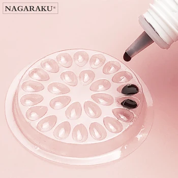 

NAGARAKU new arrived 10PCS eyelash extensions glue holder disposable plastic glue pallet glue stand pads for eyelash extensions