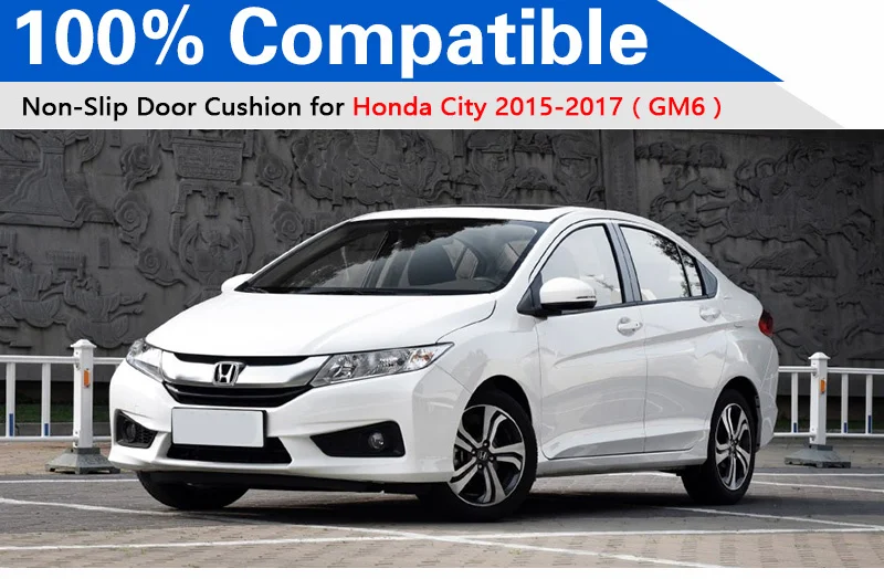 Противоскользящий коврик для Honda City GM6 затворный слот подставка анти-грязный Салонные подложки украшения интерьера автомобиля гелевая накладка ру