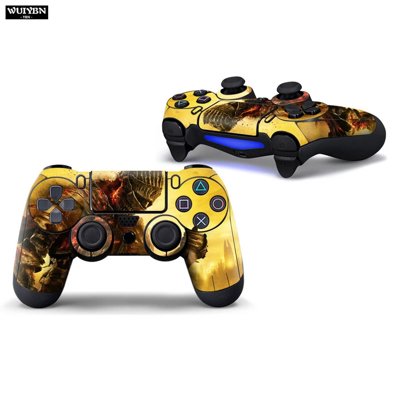 WUIYBN PS4 наклейка тонкий геймпад для PS4 контроллер SONY Dualshock 4 Playstation 4 аксессуары контроллер наклейка КОЖА - Цвет: Color 4