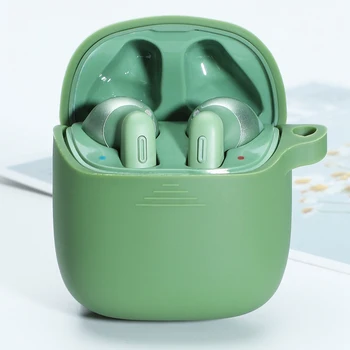 

Soft Silicone Case Protective Cover for JBL Jbl Tune 220TWS Wireless Bluetooth Headset Case Charging Box Bags Green