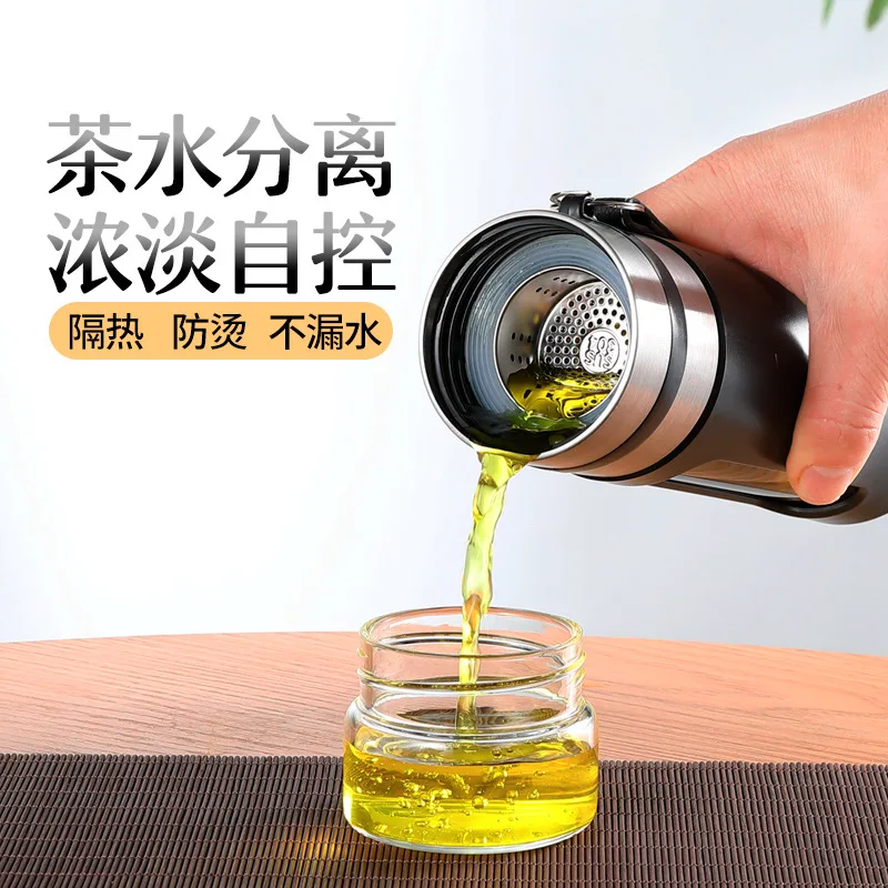 Travel Tea Infuser Glass Water Bottle Tumbler Accessories Teapot Infusion Portable Glass Cups Kitchen Accessories Filter