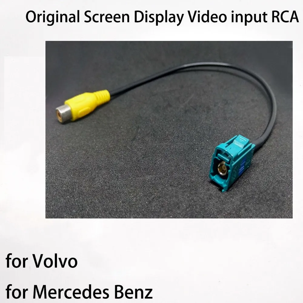 

Car Rear View Camera RCA Connector Convertor Adapter Original Video Input Switch RCA Adapter For Mercedes Benz C/E/G and Volvo