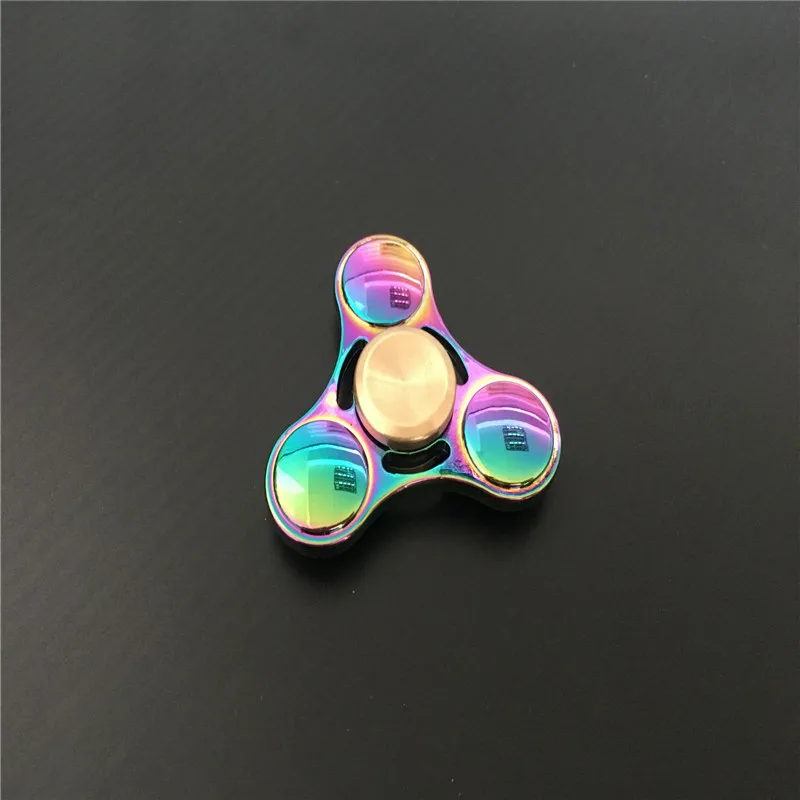 НЛО Fingertip Gyro Finger-deconpression красочные игрушки из цинкового сплава для снятия стресса - Цвет: UFO Fingertip Gyro