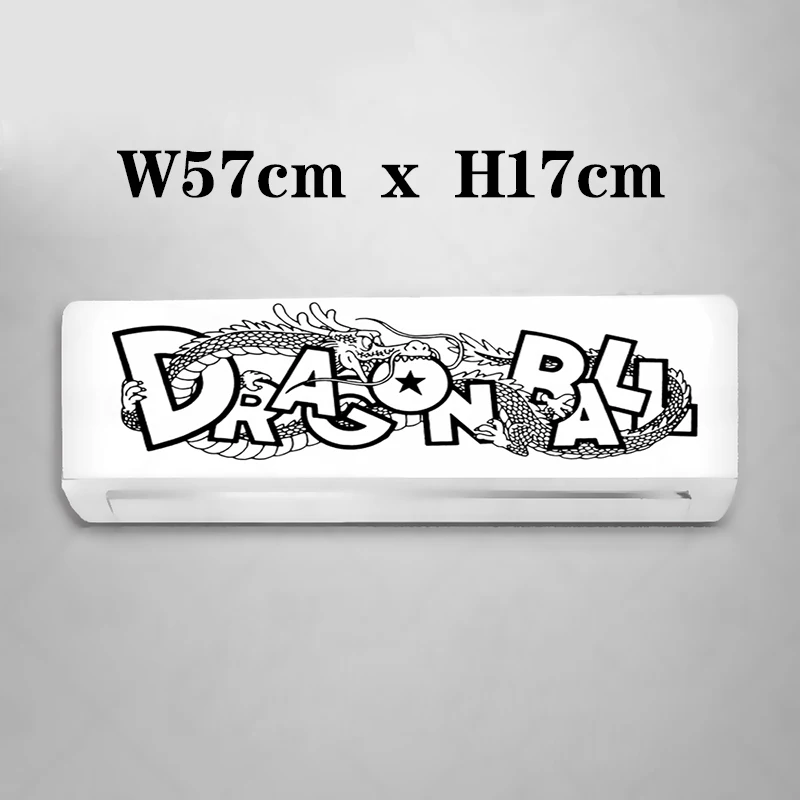 3black C Dragon Ball Vegeta кондиционер стикер Наруто мультфильм стикер стены вешалка-наклейка украшение для спальни обои - Цвет: 3black C