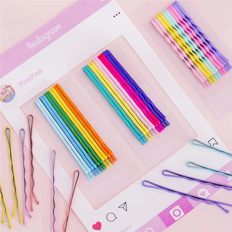 10 шт. заколки для волос цветные заколки для волос Металлические ...