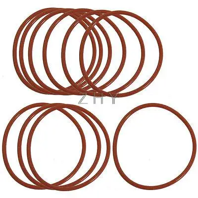

2mm Thickness 43mm External Diameter Rubber Oil Seal O Ring Gasket 10 Pcs