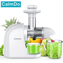 

CalmDo Slow Masticating Auger Juicer Fruit and Vegetable Low Speed Juice Extractor Compact Cold Press Juicer Machine