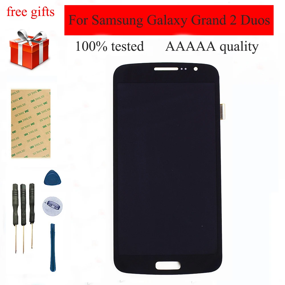 Для samsung Galaxy Grand 2 Duos G7102 G7105 G7106 ЖК дисплей монитор панель + сенсорный экран