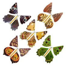 5Pc Magic Butterfly Flying Card Children Butterflies Magic Toy Flying in the Book with Empty Hands Butterfly Wedding Magic Props