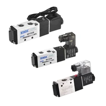 Uxcell 1 шт. электроуправляемый электромагнитный клапан 2V025-08 Пневматический воздушный NC одиночный 2 способ 2 Позиции 1/" PT алюминиевый сплав