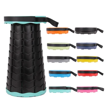 

Jitter Fold Stool Outdoor Flexible Plastic Stool Stretching Camp Fishing Folding Chair Portable Stool Line Up Artifact