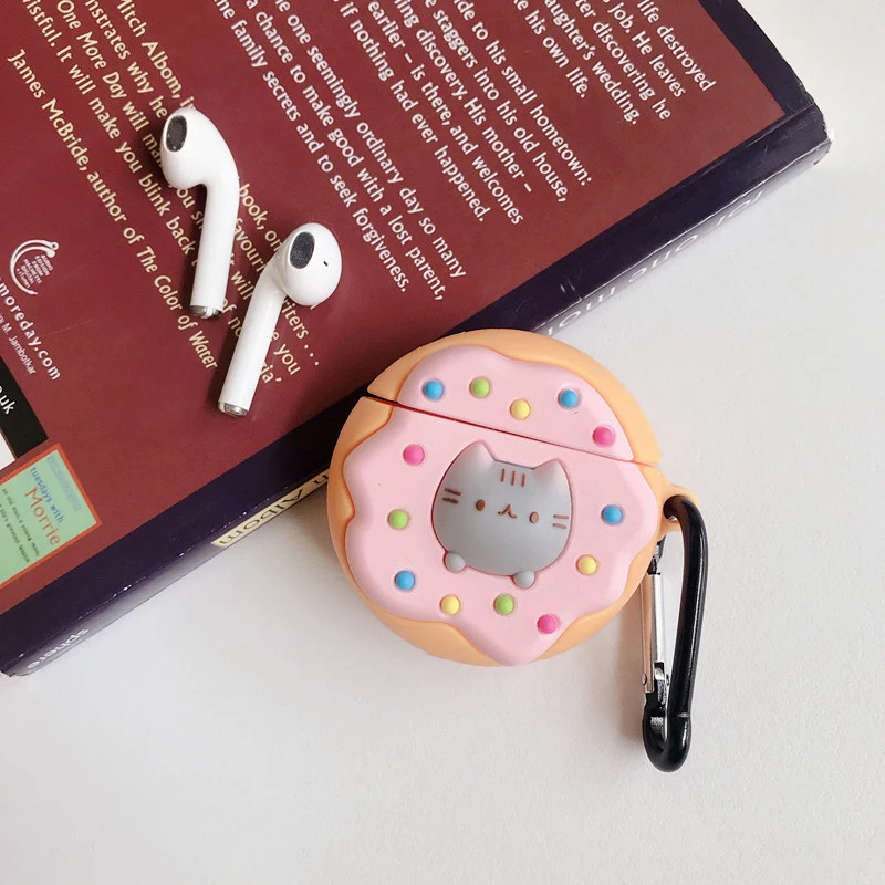 Чехол для AirPods из силикагеля, милый чехол для электропилы s для Apple Airpods 2, Забавный защитный чехол с кольцом на палец - Цвет: Style2
