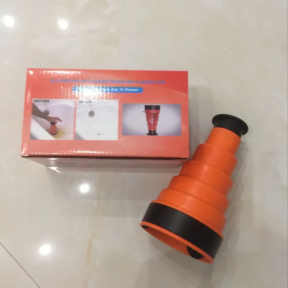New Pattern Sewer Cleaner Clog Cannon Strong Pipeline Dredger Clog Cannon Toilet Suction PP TPR Silica Gel
