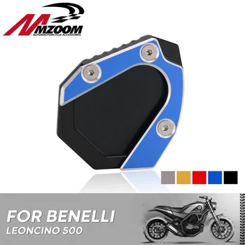 

Motorcycle Accessories CNC Aluminum Kickstand Foot Side Stand Extension Support Plate Pad For Benelli leoncino 500 leoncino500