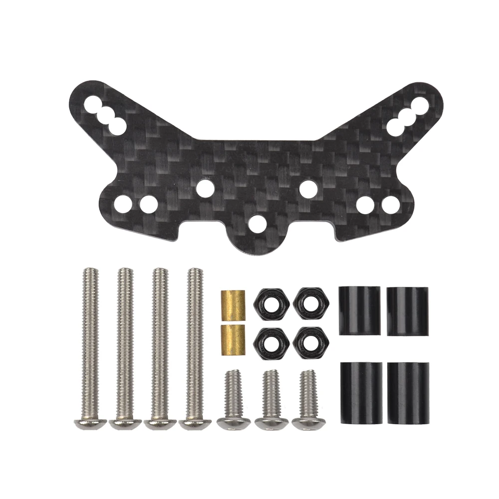 54556 TT-02B Carbon Fiber Front Damper Stay Set for Tamiya TT02B 1/10 RC Off Road Buggy Car Parts
