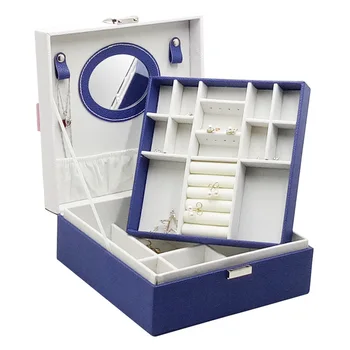 

European Style Jewlery Box Large Capacity Hand Jewelry Storage Box Princess South Korea Earrings Necklace Storage Box Birthday G