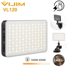 Ulanzi-luz LED para vídeo Vijim VL120 3200K-6500K con Softbox y filtros de Color RGB, luz de relleno para iluminación de videoconferencia