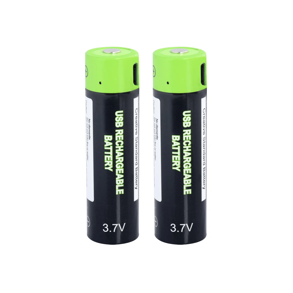 1500mAh USB 18650 Rechargeable li-ion Lipo Battery Cable Charger Kit For Toys controller batteries Lithium Polymer Battery - Color: 2Pcs