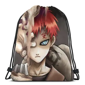 

New Hot Naruto I Love Luo Fashion Cartoon Student School High Quality Backpack Boys Woman Girls Drawstring bag