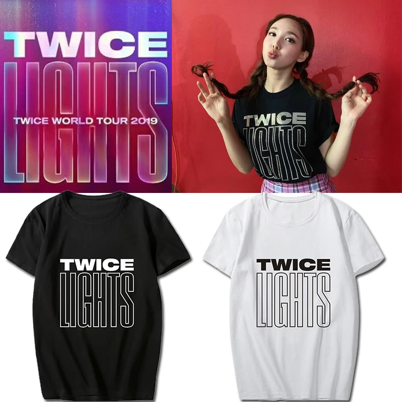 Kpop 韓国二回世界ツアーコンサート Twicelights 同じ O ネック Tシャツ K Pop ヒップホップ Tシャツ半袖トップス Tシャツ T Shirts Aliexpress Kpop 韓国二回世界ツアーコンサート Twicelights 同じ O ネック Tシャツ K Pop ヒップホップ Tシャツ半袖トップス Tシャツ T Shirts Aliexpress