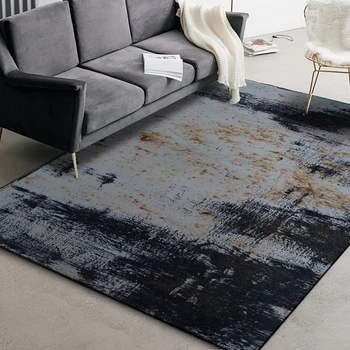 

Abstract Cement Pattern Carpets Industry Style Modern Living Room Non-Slip Sofa Floor Mat Decor Kitchen Bedroom Bedside Area Rug