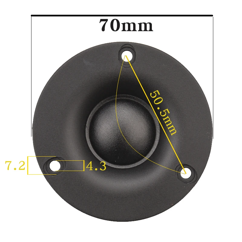 HIFIDIY LIVE 2,5~3 Zoll Hochtöner-Lautsprechereinheit Neodym Seidenmembran 6 OHM 30W Aluminium-Kühler Hochton-Lautsprecher NE74A/70/66 – Detail 8