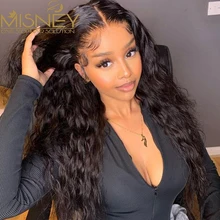 

HD Lace Frontal Wig 13x6 13x4 Water Wave Lace Front Human Hair Wigs For Women HD Transparent Lace Frontal Wigs 4x4 Closure Wig
