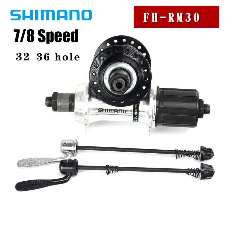 Ступица задняя велосипедная Shimano FH RM30 7/8 32/36 отверстий алюминиевый сплав