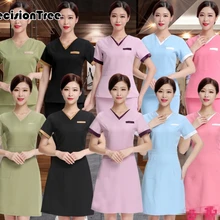 Медицинская Униформа скрабы медицинская одежда женская униформа медсестры женская униформа для салонов красоты униформа для сотрудниц спа-салонов салонах красоты