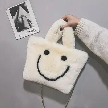 

Faux Fur Purses and Handbags Women Small Shoulder Bag Winter Female Crossbody Bags Wallet Hand Bags Totes