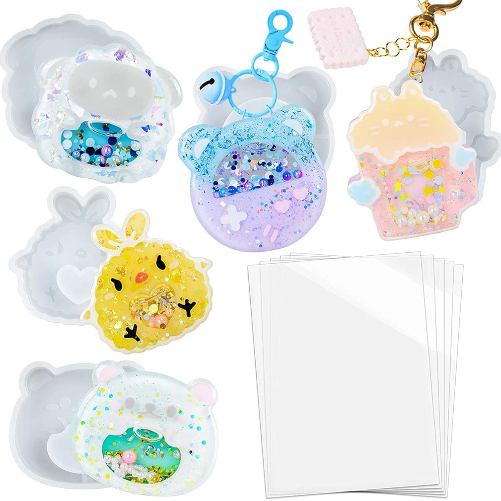 Stampi Resina Lettere Alfabeto Con Sabbie Mobili - Set Silicone E Fogli PVC Per Gioielli - Foto 10