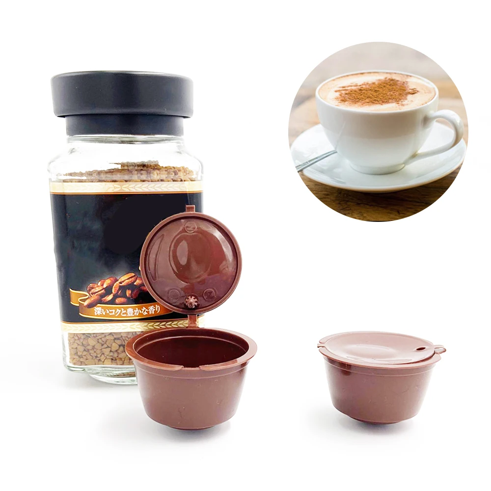 

3pcs/pack use 150times Dolce Gusto Coffee Capsule Plastic Capsule Refillable Reusable Compatible with Nescafe Dolce Gusto refill
