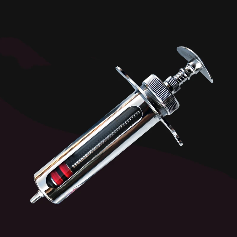 

20ml Stainless Steel Brass Syringe Glass Injector Glass Sampler