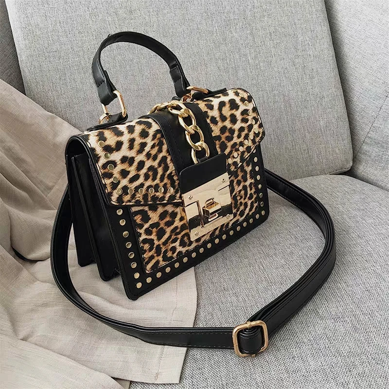 

Women's Bag Leopard Print Shoulder Bag Vintage Messenger Bag Women Wild Luxury Leather Ladies Mobile Phone Beach Bag Sac A Main