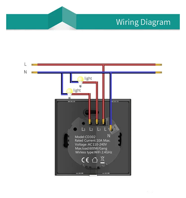 Wi-fi-регулятор светодиодного освещения выключатель 220V 110V затемнения Панель коммутатор, связанный с голос Управление с помощью приложения дома диммер для Светодиодный ламп