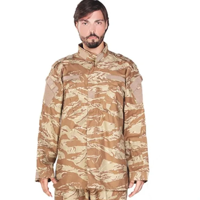 17 цветов Мужская армейская Защитная Военная Униформа Военная Маскировочная рубашка одежда спецназа ACU Militar униформа для мужчин пальто набор - Цвет: Green crepe