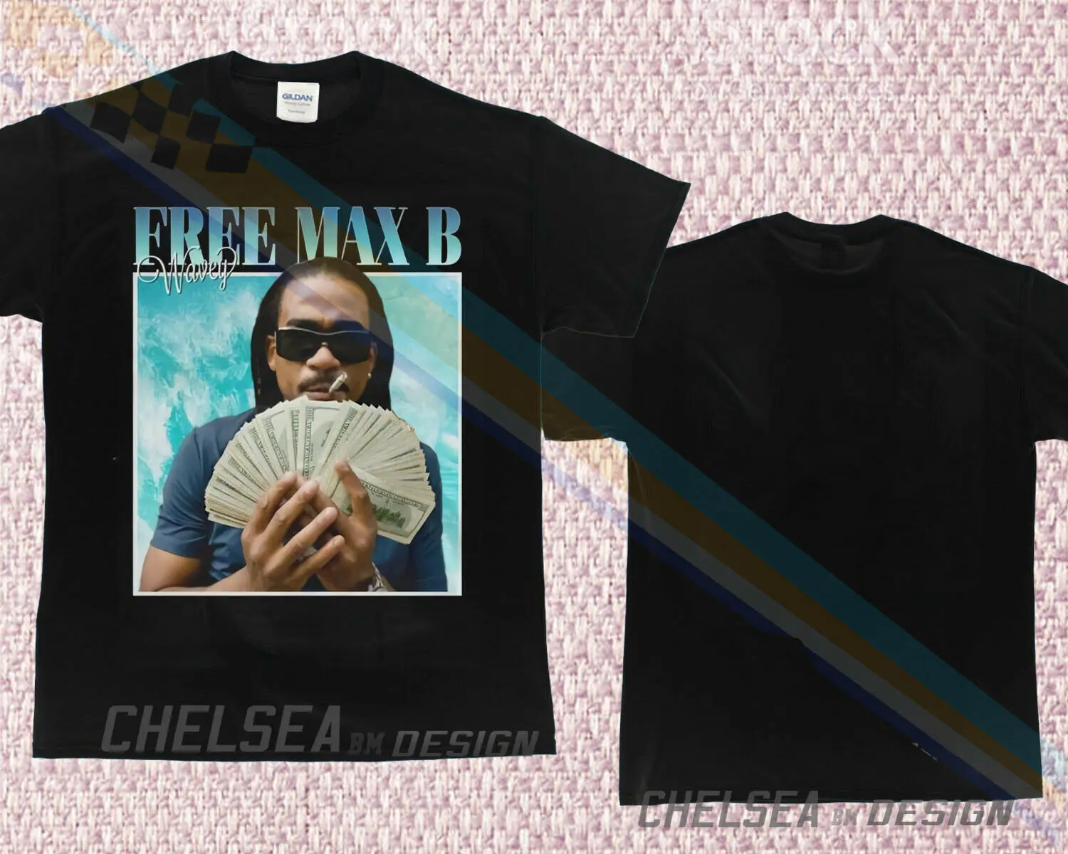 Inspired By Free Max B Wavey T Shirt Merch Tour Limited Vintage Rare 2019 Unisex Tee Aliexpress